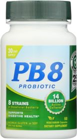 NUTRITION NOW: PB 8 Pro-Biotic Acidophilus For Life, 60 Vegetarian Capsules