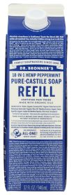 DR. BRONNER'S: Soap Refill Peppermint , 32 fo