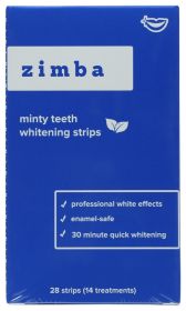 ZIMBA: Teeth Whitening Strips Minty, 28 PC