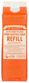 DR. BRONNER'S: Soap Refill Tea Tree, 32 fo