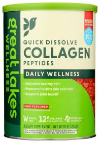 GREAT LAKES WELLNESS: Collagen Daily Wellness Chai, 10 oz