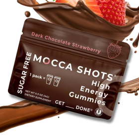 Sugar Free Mocca Shots Energy Gummies with Caffeine