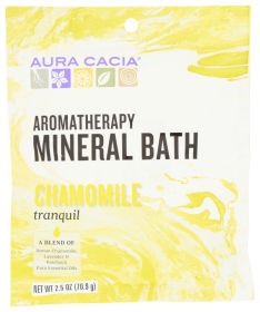 AURA CACIA: Aromatherapy Mineral Bath Tranquil Chamomile, 2.5 Oz