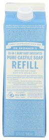 DR. BRONNER'S: Soap Refill Baby Unscent, 32 fo