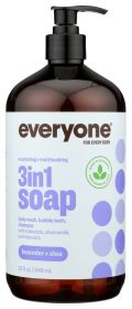 EO PRODUCTS: Everyone 3-in-1 Lavender + Aloe Soap, 32 Oz