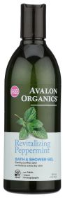 AVALON ORGANICS: Bath & Shower Gel Peppermint, 12 oz