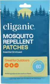 CLIGANIC: Mosquito Repellent Patches, 60 ea