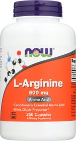 NOW: Arginine 500mg, 250 cp
