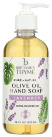 BRITTANIE'S THYME: Lavender Olive Oil Hand Soap, 12 oz