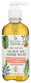 BRITTANIE'S THYME: Soap Hand Frankincense Myrrh, 12 oz