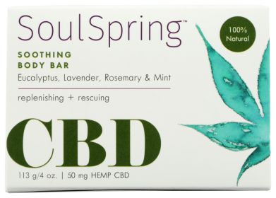 SOULSPRING: Cbd 50Mg Body Bar, 4 oz