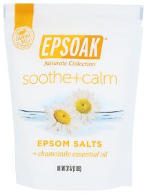EPSOAK: Soothe Plus Calm Epsom Salts Bath Salt, 2 lb