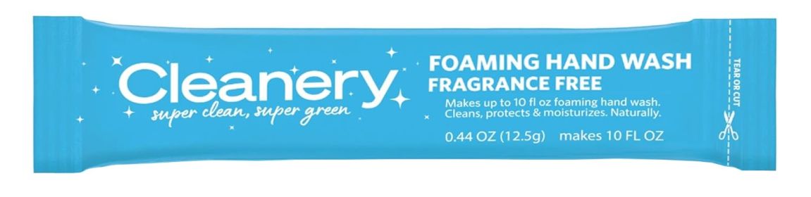 CLEANERY: Foaming Hand Wash Fragrance Free, 0.44 oz