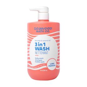 SEAWEED BATH COMPANY: 3-in-1 Body Wash Lime Papaya, 30 fo