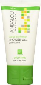ANDALOU NATURALS: Uplifting Shower Gel Citrus Sunflower, 1.7 fo