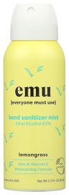 EMU: Hand Sanitizer Mist Lemongrass, 2.2 oz