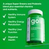 GOLI NUTRITION: Vegan Supergreens Gummies with Probiotics, 60 pc