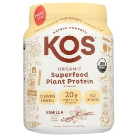 KOS: Organic Plant Protein Vanilla, 19.6 oz