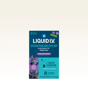 LIQUID I.V: Kids Concord Grape 8 count, 2.25 oz per stick