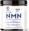 NMN Supplement 500mg Ultra Pure 99.8 Stabilized Form Supports NAD Production Cellular Health Healthy Aging 60 Capsules