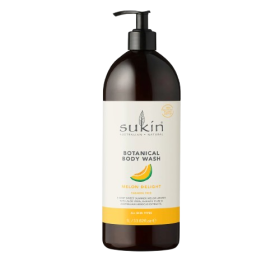 SUKIN: Botanical Body Wash Melon Delight, 33.82 fo
