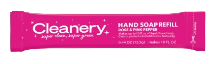 CLEANERY: Hand Wash Rose and Pink Pepper Single, 0.44 oz