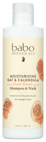 BABO BOTANICALS: Moisturizing Oat and Calendula Shampoo and Body Wash, 8 oz