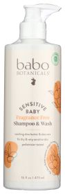 BABO BOTANICALS: Sensitive Baby Shampoo and Wash, 16 oz