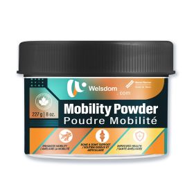 Welsdom Pets Mobility Powder | Joint Support Supplement for Cats & Dogs | Promotes Healthy Bones & Cartilage | Anti-Inflammatory Benefits | Bacon-Flav