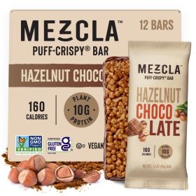 Puff Crispy Protein Bars, Gluten Free & Vegan Protein Bars, 10g Protein, Alt for Crispy Rice Treat, Granola Bars & Breakfast Bars