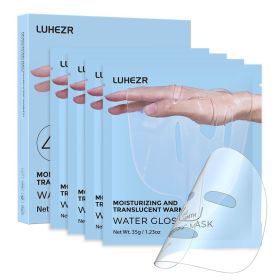 5 SHEETS/BOX Deep Collagen Anti Wrinkle Lifting Mask Pink to Transparent Collagen Mask Skincare Facial Masks for Women Skin Care Deep Hydration Daily