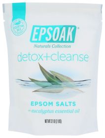 EPSOAK: Detox Cleanse Epsom Bath Salts, 2 lb