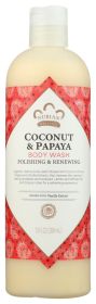NUBIAN HERITAGE: Coconut and Papaya Body Wash, 13 fo