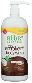 ALBA BOTANICA: Very Emollient Body Wash Coconut Rescue, 32 fo