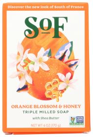 SOUTH OF FRANCE: Orange Blossom and Honey Bar Soap, 6 oz
