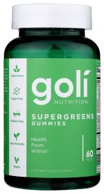 GOLI NUTRITION: Supergreens Gummies, 60 pc