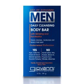 GIOVANNI COSMETICS: Men Daily Cleansing Body Bar, 5 oz