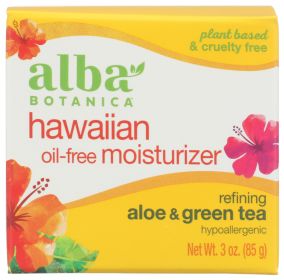 ALBA BOTANICA: Hawaiian Oil Free Moisturizer Aloe and Green Tea, 3 oz