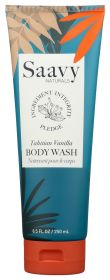 SAAVY NATURALS: Wash Body Tahitian Vanilla, 8.5 fo