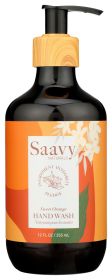 SAAVY NATURALS: Hand Wash Sweet Orange, 12 fo