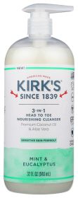 KIRKS: Cleanser 3in1 Mint Eucaly, 32 fo
