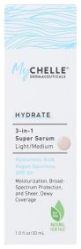 MYCHELLE DERMACEUTICALS: 3 in 1 Super Serum Light Medium Tint, 1 fo