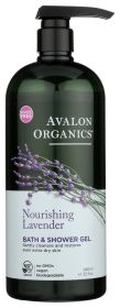 AVALON ORGANICS: Nourishing Lavender Bath and Shower Gel, 32 oz