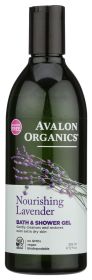 AVALON ORGANICS: Nourishing Lavender Bath and Shower Gel, 12 oz