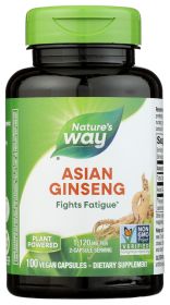 NATURES WAY: Asian Ginseng, 100 vc