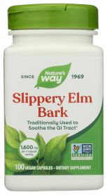 NATURES WAY: Slippery Elm Bark, 100 vc