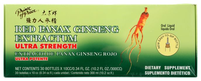 PRINCE OF PEACE: Red Panax Ginseng Extractum Ultra Strength 30 Count, 10.2 oz