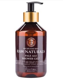 Raw Naturals Pale Ale 100% Vegan Refreshing and masculine Cleansing Shower Gel Body and Hair All Skin Types 300 ml