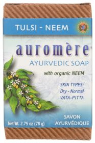 AUROMERE: Tulsi Neem Ayurvedic Soap, 30 pc