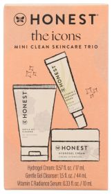 THE HONEST COMPANY: The Icons Mini Clean Skincare Trio, 3 ea